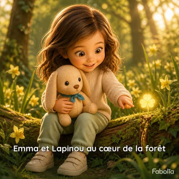 Couverture de « Emma et Lapinou au cœur de la forêt »