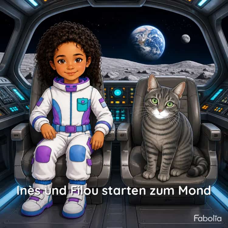 Inès und Filou starten zum Mond