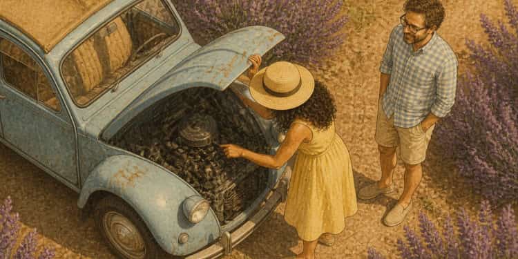 Illustrated double-page spread of a personalized Fabolia book.
