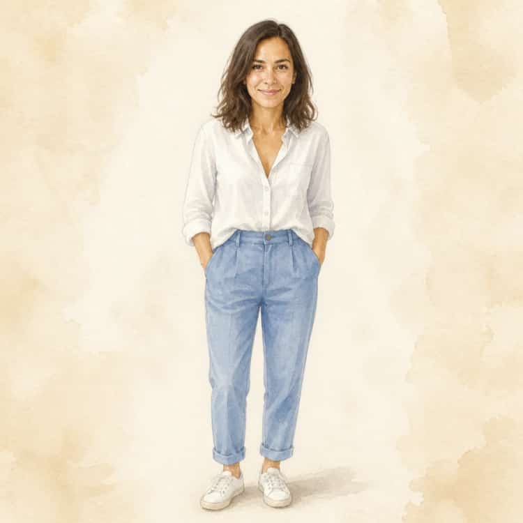 Portrait illustré de Claire, tel qu'il apparaît dans le livre